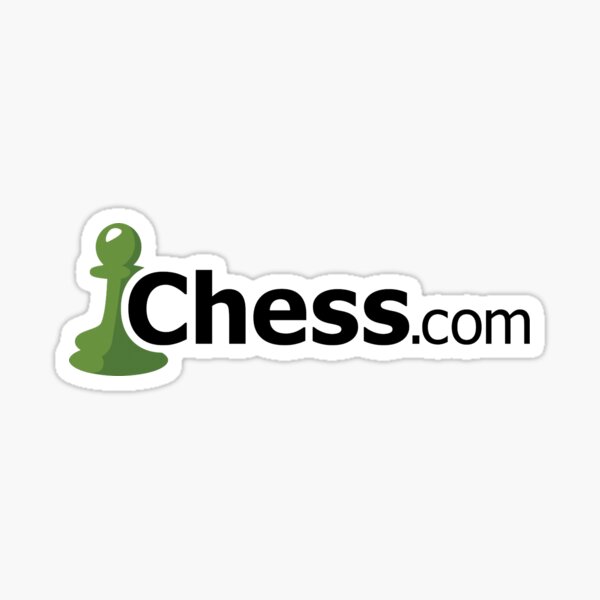 Chess.com in White Sticker