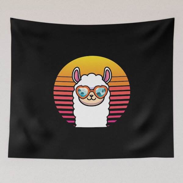 Item preview, Retro Alpaca designed and sold by designeclipse.
