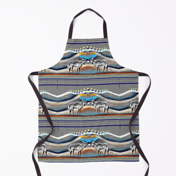 Item preview, Desert Resilience Dune Antelope Orange Blue Grey designed and sold by SpiritGifts.