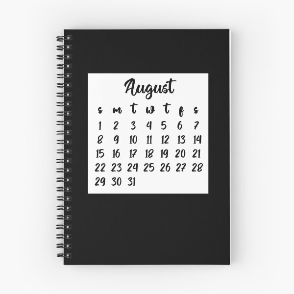 Item preview, (OLD) August bullet journal calendar month 2021 designed and sold by felinefeelings.