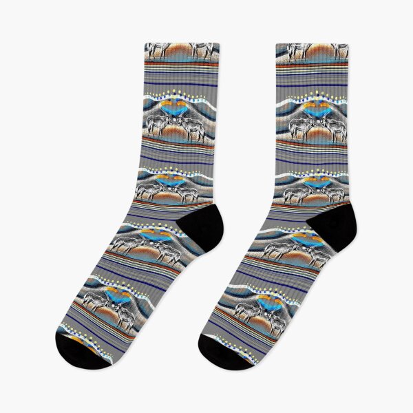 Item preview, Desert Resilience Dune Antelope Orange Blue Grey designed and sold by SpiritGifts.