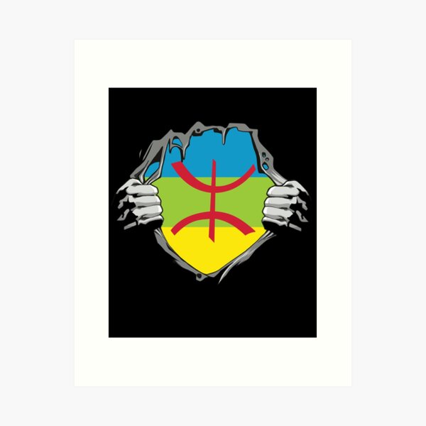 Symbole berbère amazigh Impression artistique