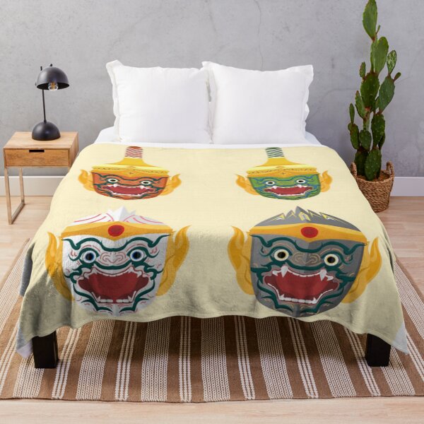 Item preview, thai monkey khon head illustration designed and sold by romio006.