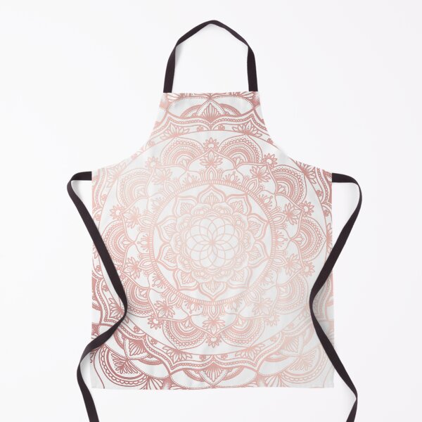 Artikelvorschau, Roségoldblumiges detailliertes böhmisches Mandala entworfen und verkauft von felinefeelings.