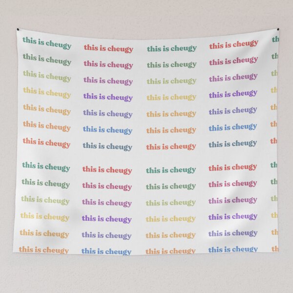 Item preview, this is cheugy - muted sunset rainbow designed and sold by GhostLonging.