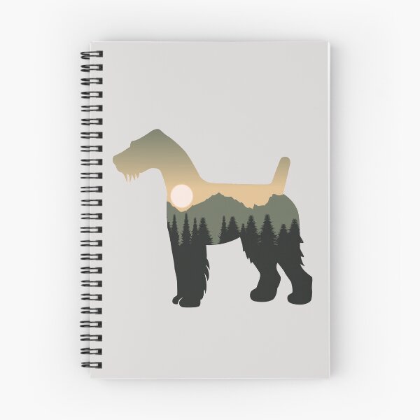 Item preview, fox terrier dog forest mountain sunset gift designed and sold by alaechamlal.