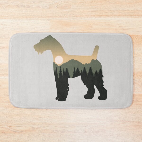 Item preview, fox terrier dog forest mountain sunset gift designed and sold by alaechamlal.