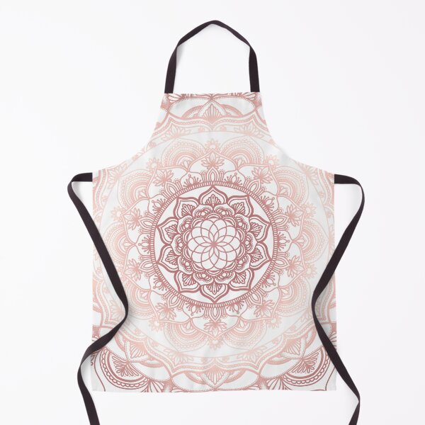 Artikelvorschau, Roségoldblumiges detailliertes böhmisches Mandala entworfen und verkauft von felinefeelings.