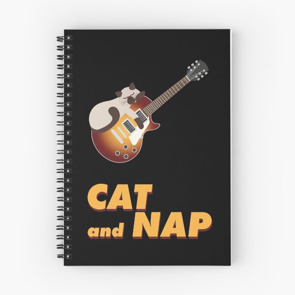 Item preview, Relaxed Cat on Rock Guitar | Siamese | Catnap | Sunburst designed and sold by Fluffy-Vectors.