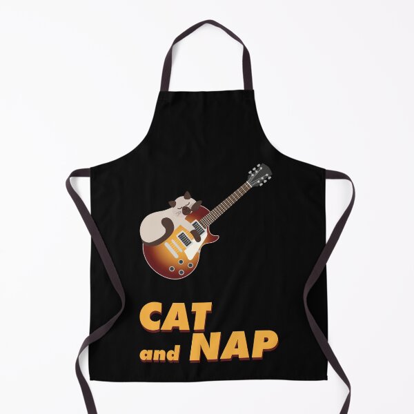Item preview, Relaxed Cat on Rock Guitar | Siamese | Catnap | Sunburst designed and sold by Fluffy-Vectors.