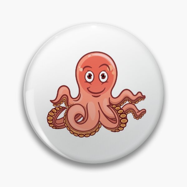 Item preview, Cute Orange Octopus  designed and sold by treasure-crafts.