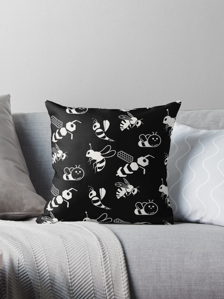 Thumbnail 1 of 4, Pillow, Bee pattern designed and sold by Patternsonly.