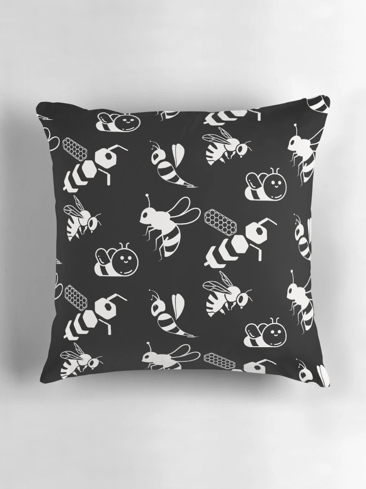 Thumbnail 3 of 4, Pillow, Bee pattern designed and sold by Patternsonly.
