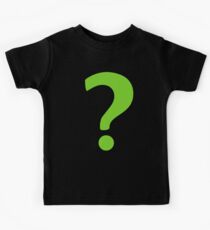 Enigma - green question mark Kids Tee