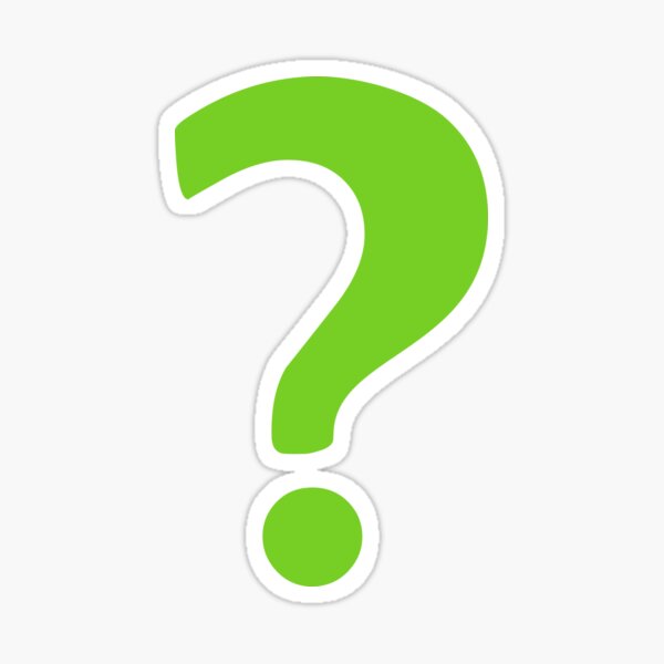 Item preview, Enigma - green question mark designed and sold by XOOXOO.