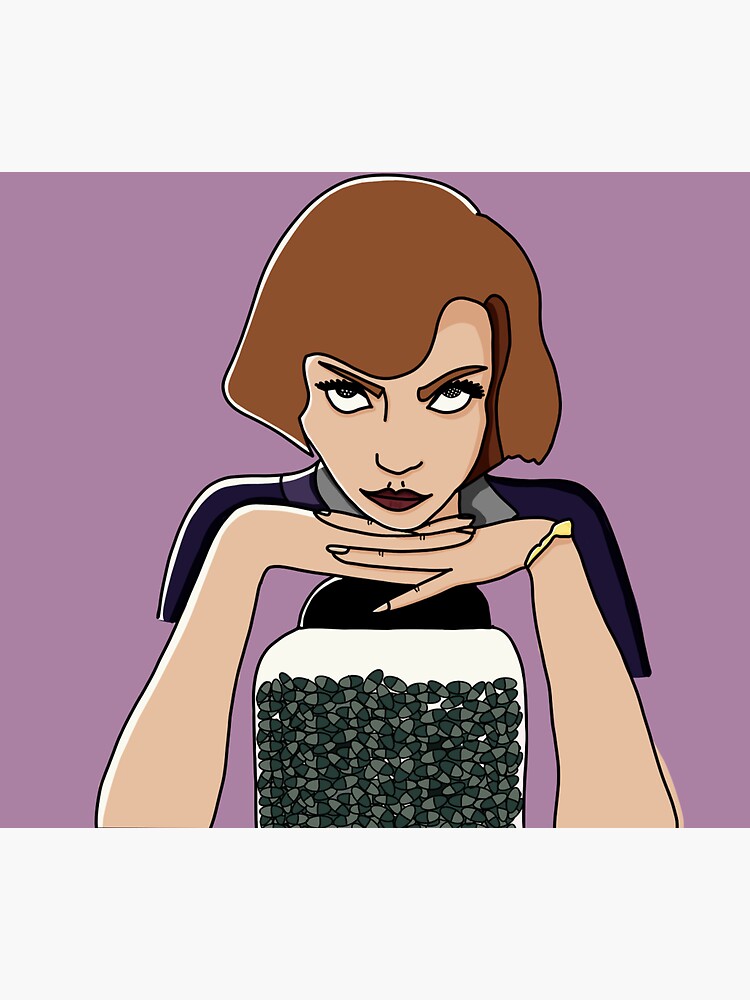 "The Queen's Gambit Fan art Beth and Green Pills " Sticker for Sale
