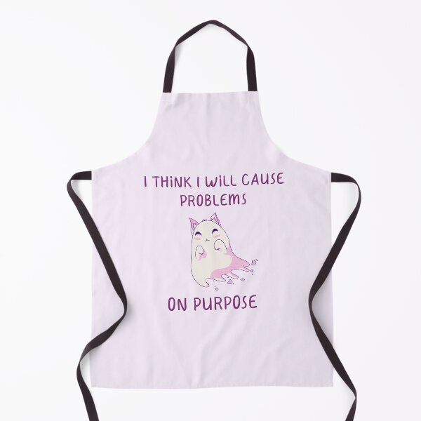 Item preview, I Think I Will Cause Problems On Purpose, Ghost Kitty Quote designed and sold by ForTheFrogWar.