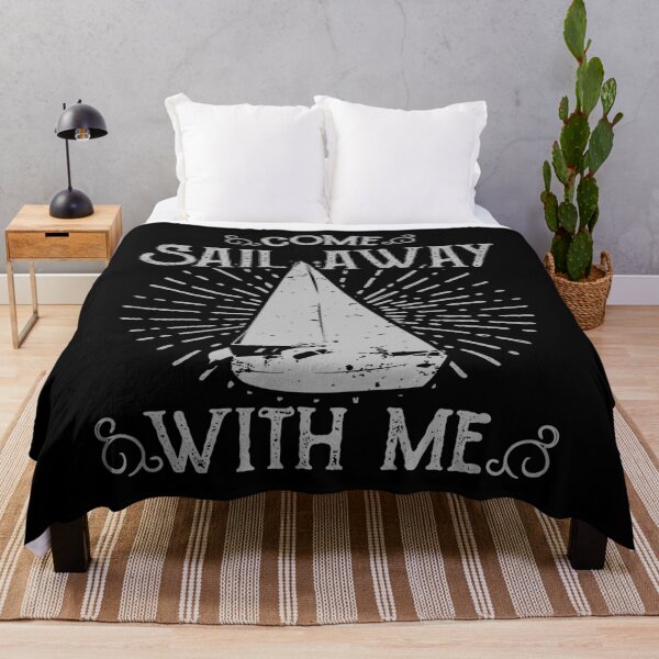Item preview, Come Sail Away with me retro sail boat sunset designed and sold by LeBreab.