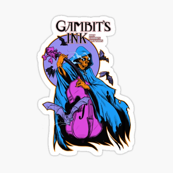 Bass Player Sticker
