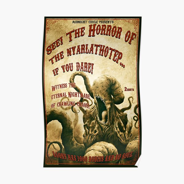Call of Cthulhu version full color poster Dogs Playing D&D 