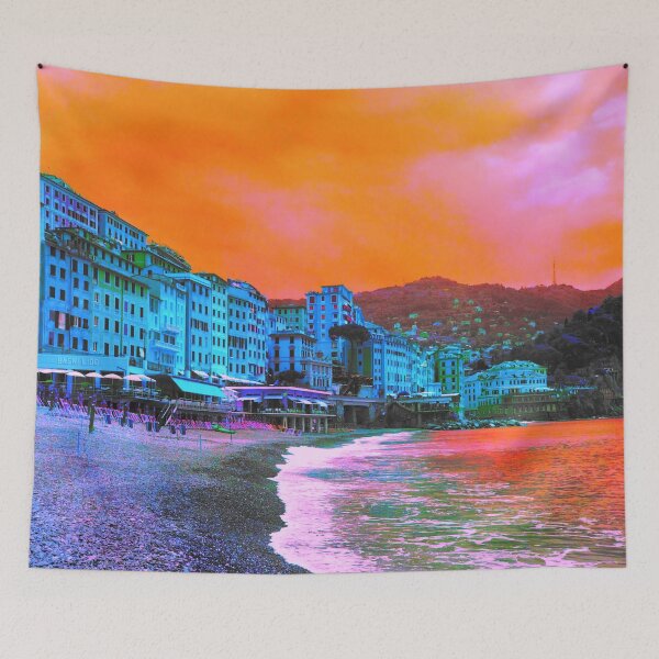 Item preview, Camogli in Blue designed and sold by Colorfully-PKC.