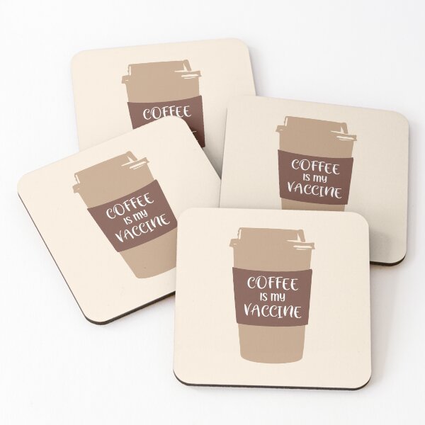 Item preview, Coffee Is My Vaccine designed and sold by PlumBlushCo.