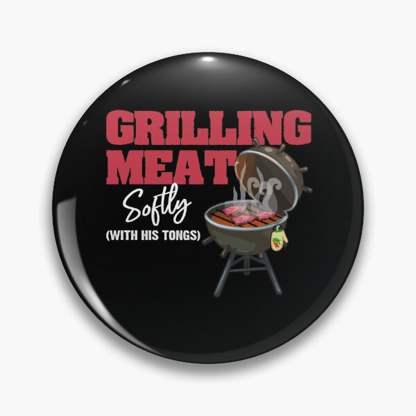 Item preview, Grilling Meat Softly With His Tongs Funny BBQ Griller Lovers designed and sold by Dressed For  Duty.