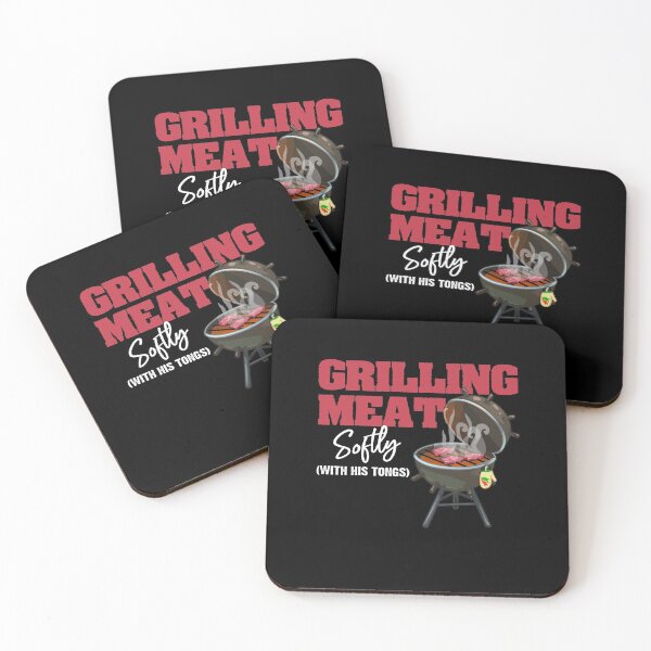 Item preview, Grilling Meat Softly With His Tongs Funny BBQ Griller Lovers designed and sold by Dressed For  Duty.