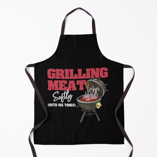 Item preview, Grilling Meat Softly With His Tongs Funny BBQ Griller Lovers designed and sold by Dressed For Duty.