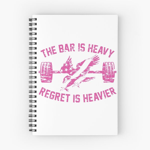 Item preview, The Bar Is Heavy Regret Is Heavier - Fuchsia designed and sold by irondiscipline.