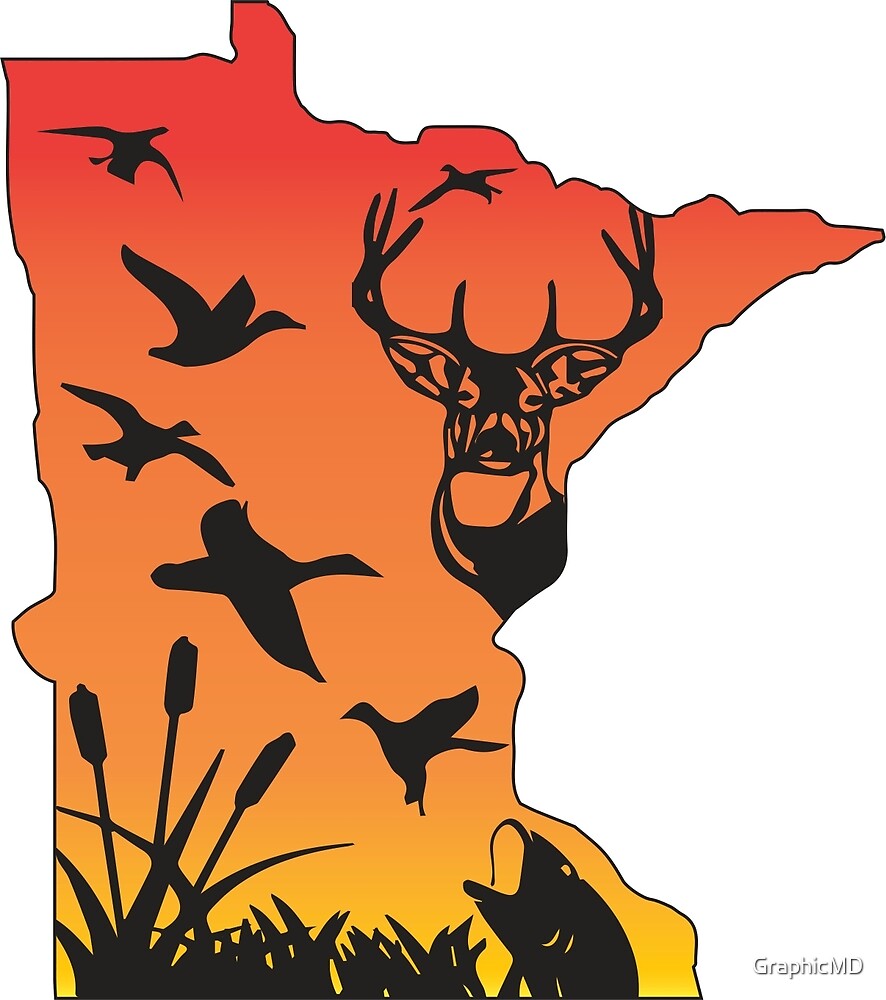 "Hunting Minnesota" by GraphicMD Redbubble