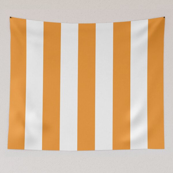 Item preview, Medium ORANGE and WHITE Vertical STRIPES designed and sold by RachelMacht.