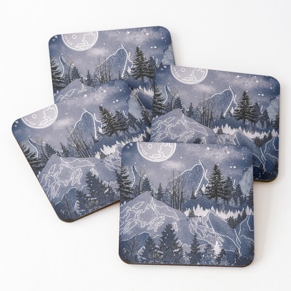 Item preview, MOON AND MOUNTAINS designed and sold by Catherine  Milchard.