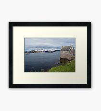 Symbister Harbour Framed Print