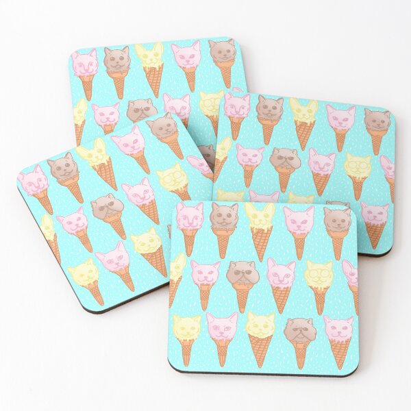 Item preview, Ice cream cats designs designed and sold by NateUdy.