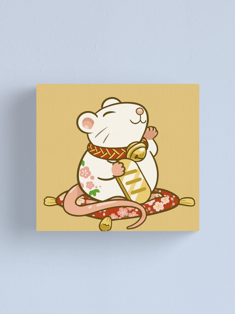 Alternate view of Lucky Rat Canvas Print