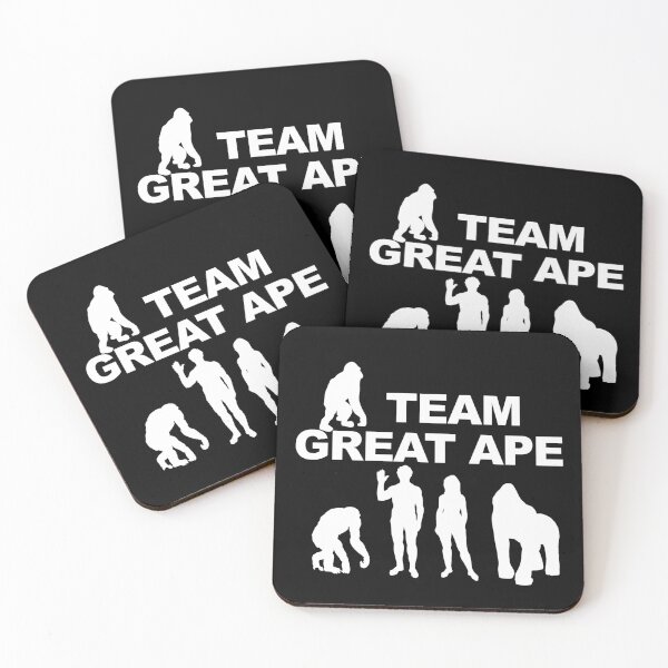 Item preview, TEAM GREAT APE Gorilla Human Chimpanzee Orangutan Hominidae designed and sold by Decamegashop.