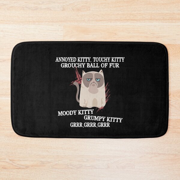 Item preview, Annoyed Kitty Touchy Kitty Grouchy Ball Funny Cat designed and sold by Dressed For  Duty.