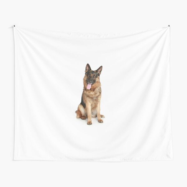 Wandbehange Deutscher Sch C3 A4ferhund Wei C3 9f Redbubble