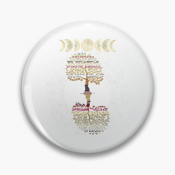 Item preview, Phases of the Moon Retro 60's 70's Vibe Tree of Life designed and sold by Independence arrival.