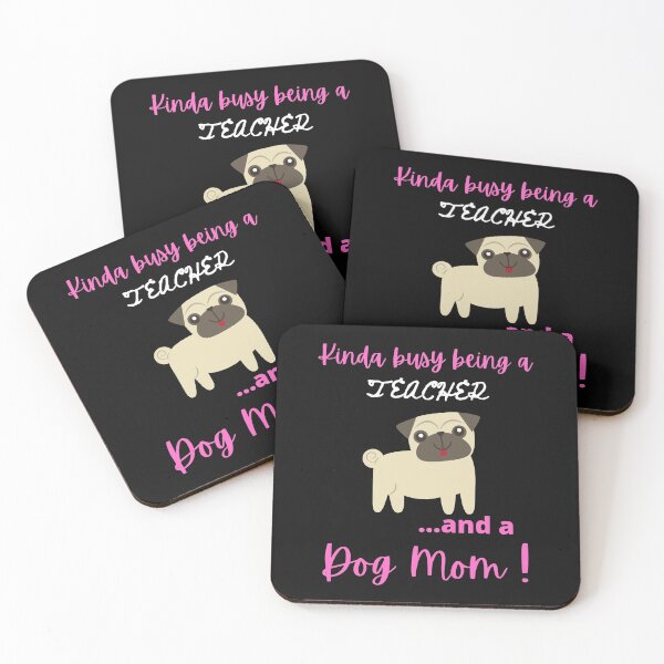 Item preview, Kinda Busy Being a Teacher And A Dog Mom designed and sold by KaliminaDesigns.