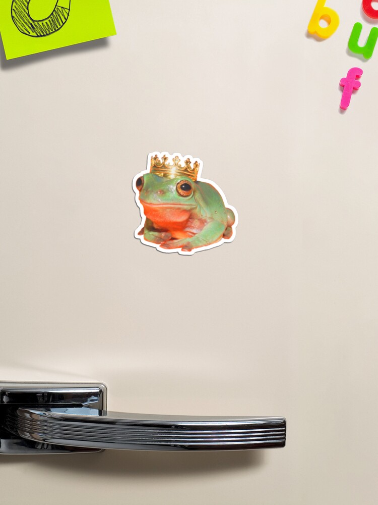 King Frog Pin Magnet