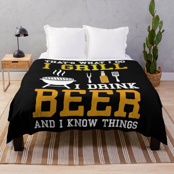 Item preview, That's What I Do I Grill I Drink Beer And I Know Things T-Shirt designed and sold by TeesHunt21.