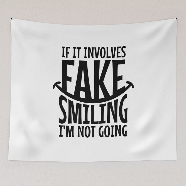 Item preview, Not Fake Social Interaction Introvert Sarcasm designed and sold by Maria Garcia.