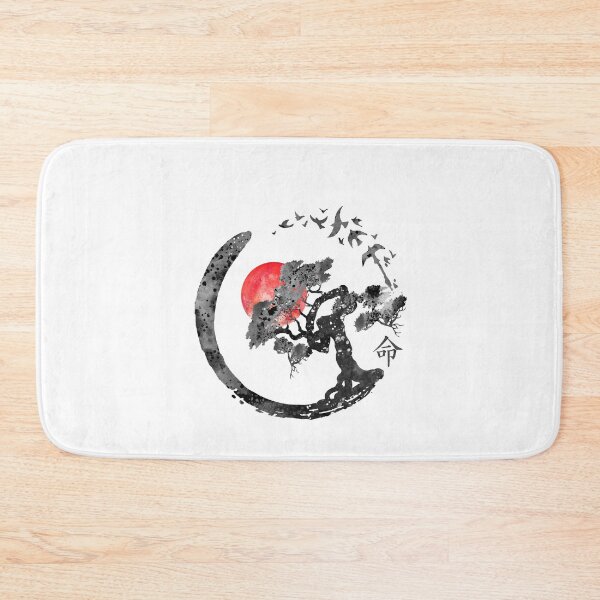 Item preview, Enso circle and Bonsai tree designed and sold by Rosaliartbook.