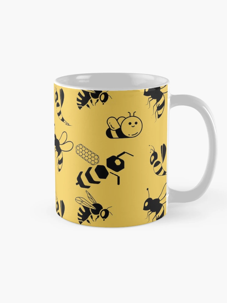 Thumbnail 3 of 6, Coffee Mug, Bee pattern designed and sold by Patternsonly.