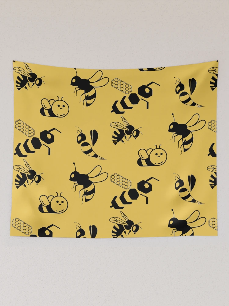 Thumbnail 2 of 3, Tapestry, Bee pattern designed and sold by Patternsonly.