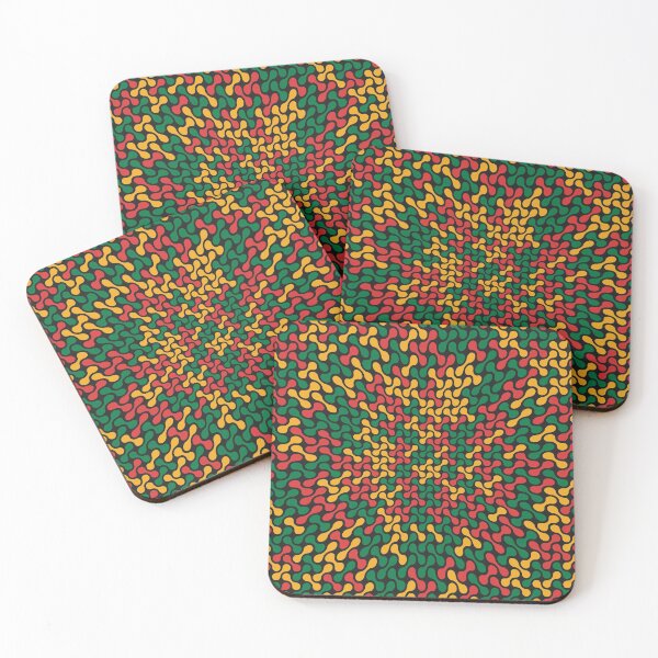Item preview, Warped Metaballs Pattern (Rasta Colours) designed and sold by John Uttley.