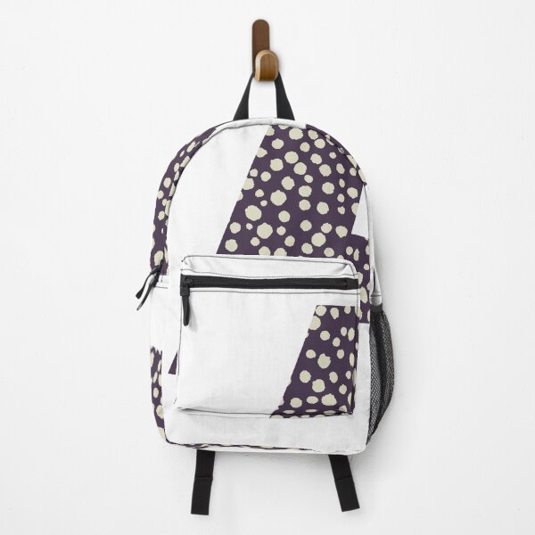 Item preview, Letter A in purple and cream polka dots designed and sold by SJAPhoto.