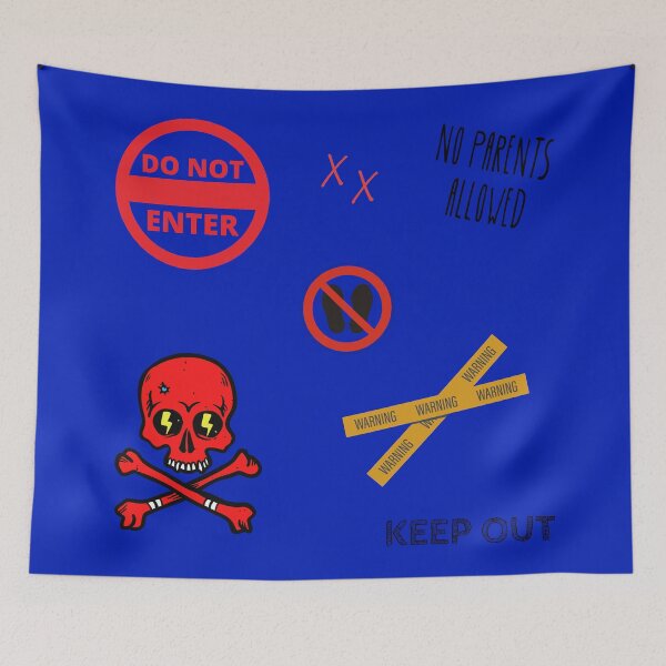 Item preview, Do not Enter || Skull || Warning || Danger designed and sold by ektara-.